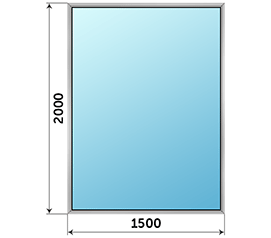 Одностворчатое окно Vidnal 1500x2000